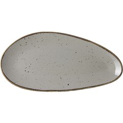 Servierplatte oval 35,5x17cm Taste taupe