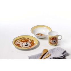 Dessertteller / Frühstücksteller 19cm 6er Set Leo Happy Zoo