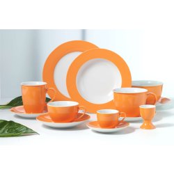 Untertasse für Espresso 6er Set Doppio orange