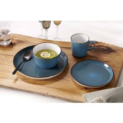 Dessertteller / Frühstücksteller 20,5cm 8er Set Visby blau